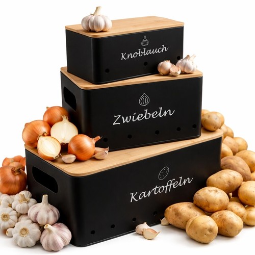 Kartoffel aufbewahrungsbox 3er - kartoffel,