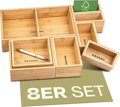 Schubladen organizer bambus - schubladen,